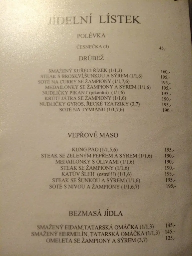 Menu_Restaurace U Tomáše_Kopidlno_immagine_1