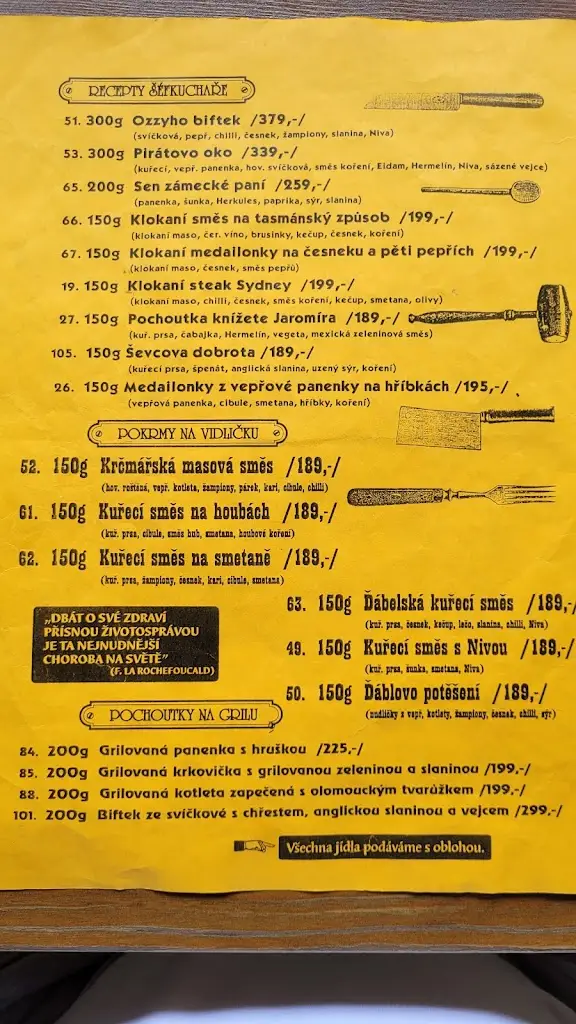 Menu_Café-bar-restaurant Romance_Jaroměř_image_3