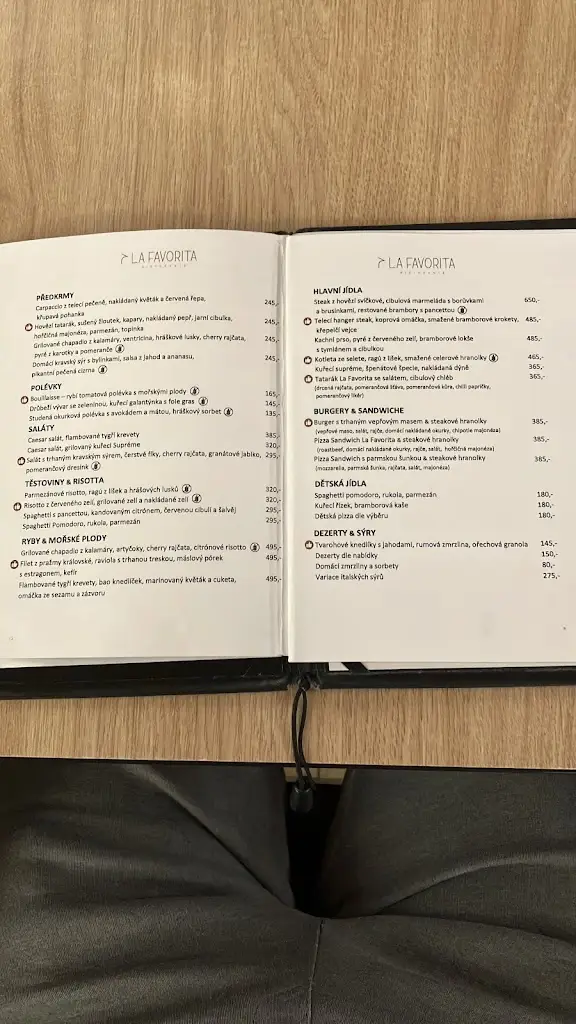 Menu_ristorante La Favorita_Libáň_image_1