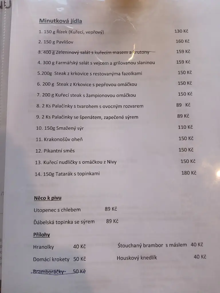 Menu_Restaurace Obecní Dům_Machov_immagine_1