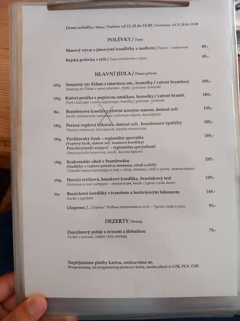 Menu_Pension - Restaurace U Lidmanů_Machov_image_1