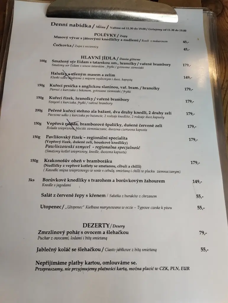 Menu_Pension - Restaurace U Lidmanů_Machov_image_3