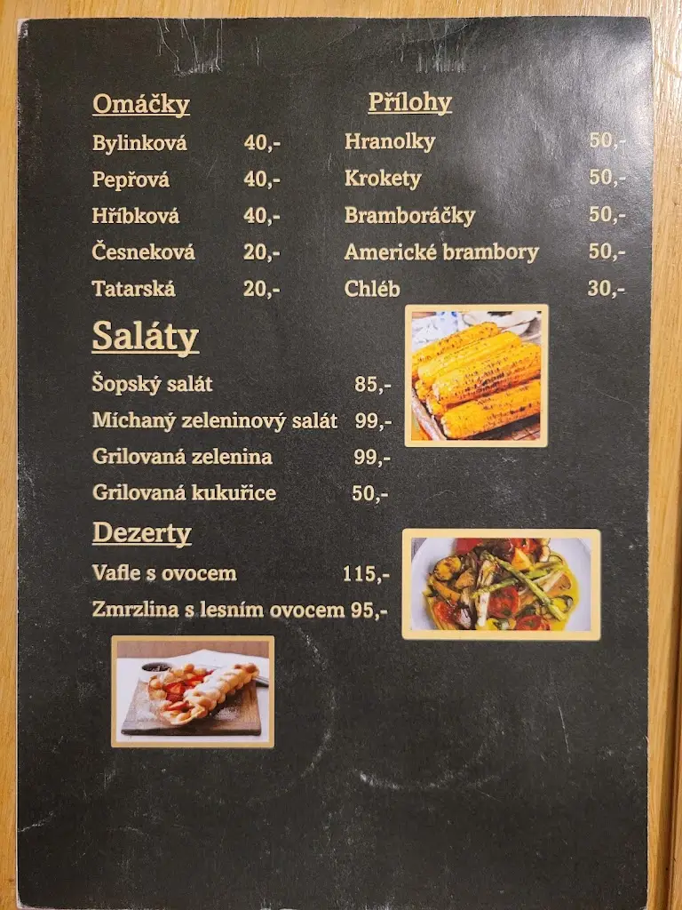 Menu_Restaurace u Sehnalů_Lázně Bělohrad_immagine_2