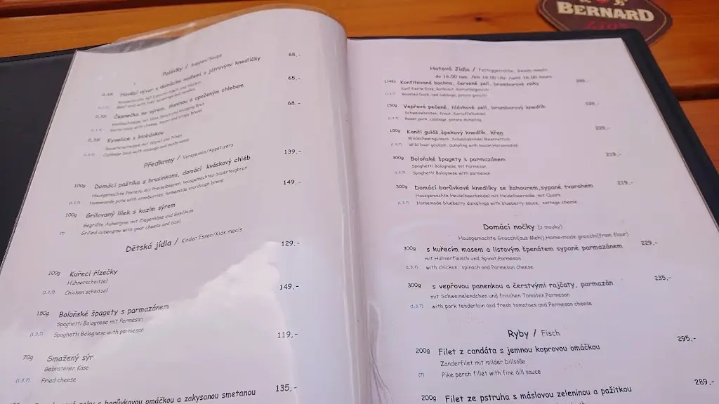 Menu_Restaurace Loděnice_Frymburk_immagine_3