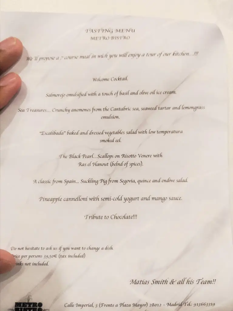 Menu_Metro Bistro_Mostek_image_3