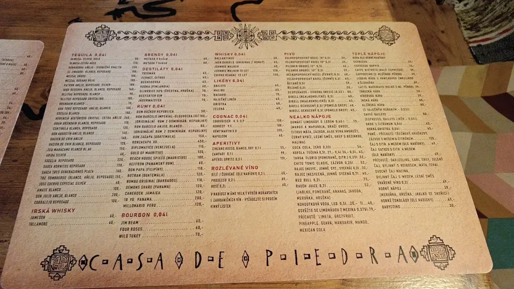 Menu_Mexická restaurace Jičín_Jičín_image_1