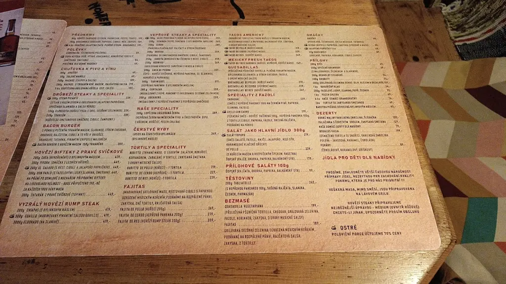 Menu_Mexická restaurace Jičín_Jičín_image_4