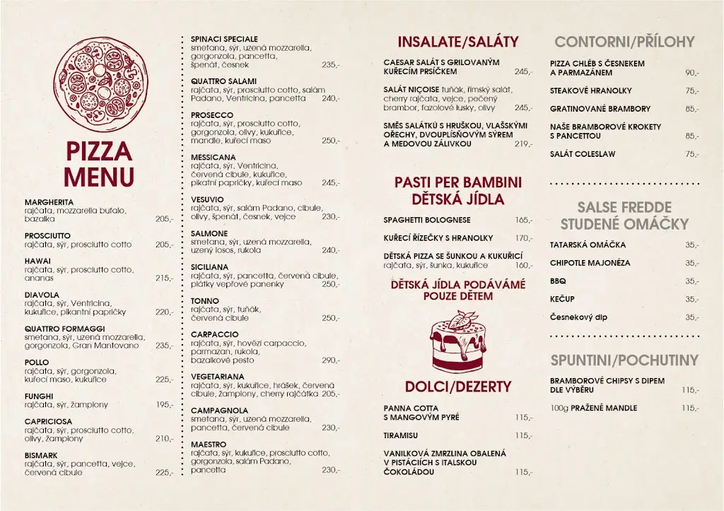 Menu_Restaurace & Pizzeria Prosecco Jičín_Jičín_image_2