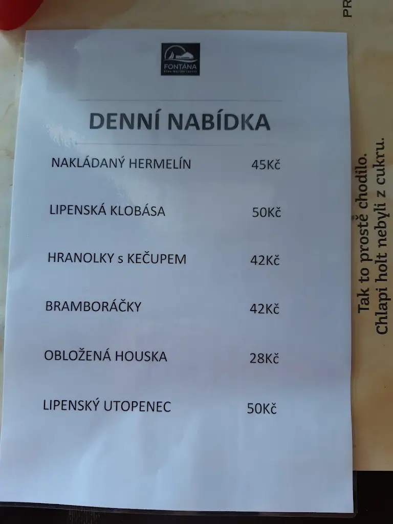 Menu_Bistro Koliba_Frymburk_immagine_1