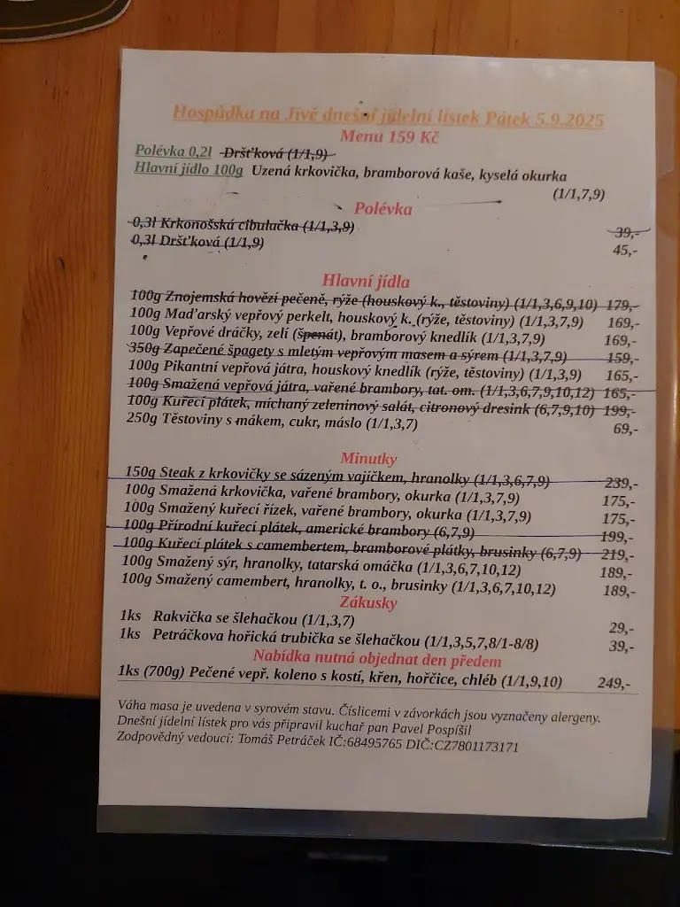 Menu_Hospůdka Na Jívě_Jičín_image_1