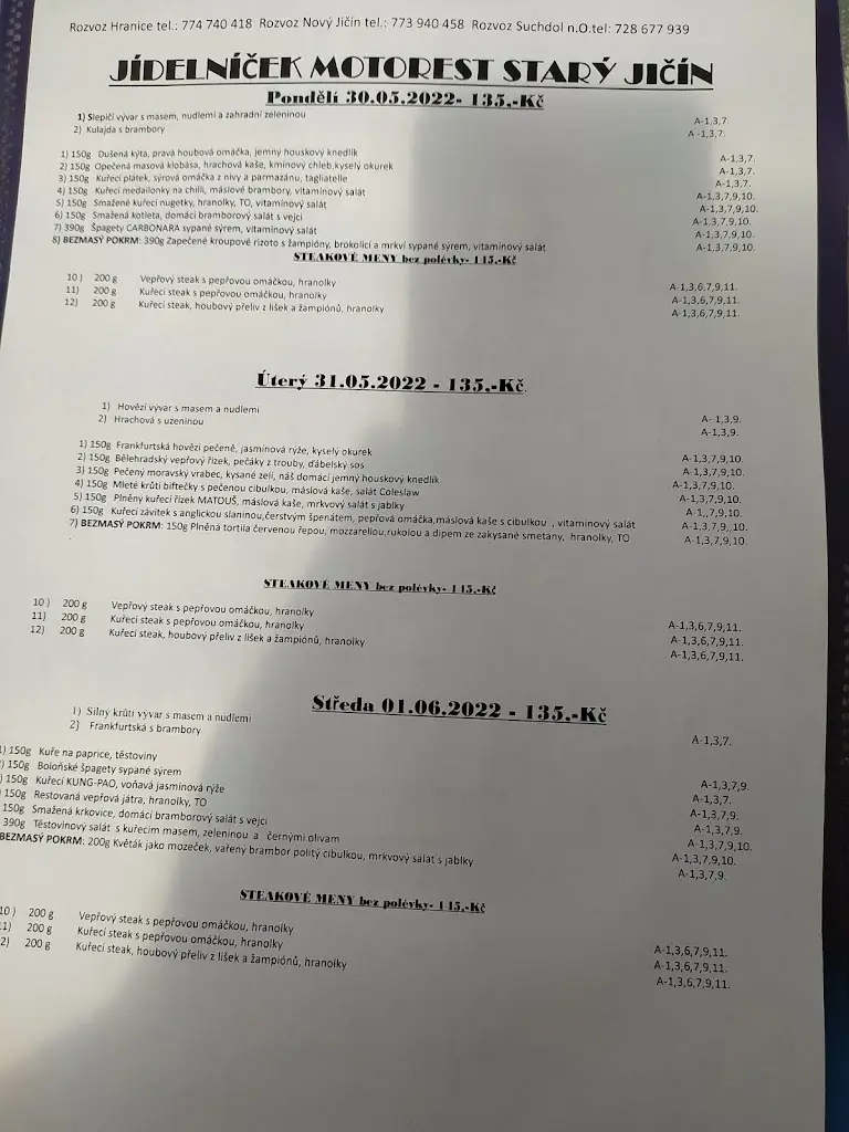 Menu_Motorest Starý Jičín_Jičín_image_1