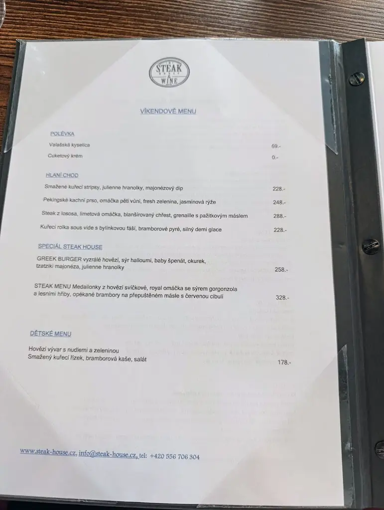 Menu_Steak House_Jičín_image_1