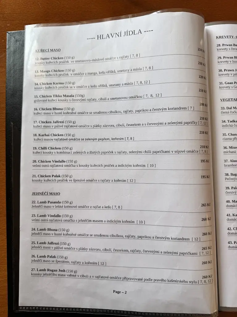 Menu_Love Curry Indian Restaurant_Náchod_image_2