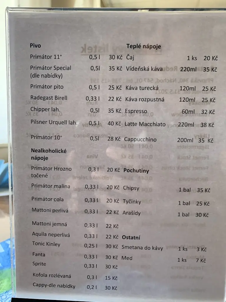 Menu_Reduta - cafe & restaurant_Náchod_image_2