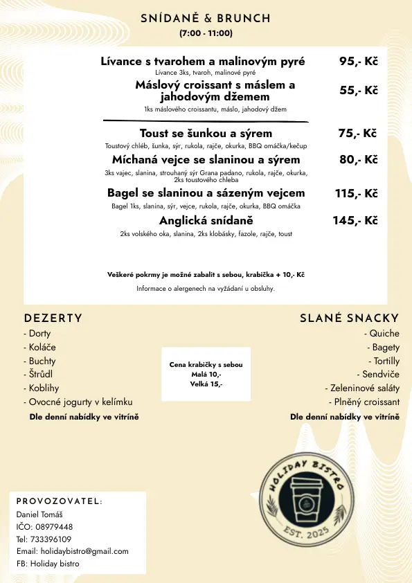 Menu_Holiday Bistro_Nový Bydžov_image_3