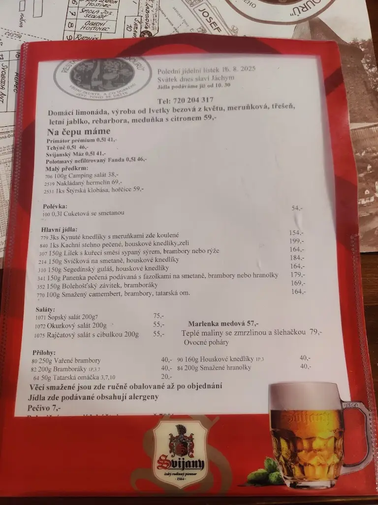 Menu_Restaurace U Paďourů_Nové Město nad Metují_image_3