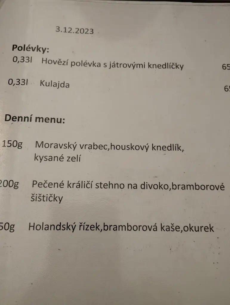Menu_Restaurace U Řeháčků_Nové Město nad Metují_image_4