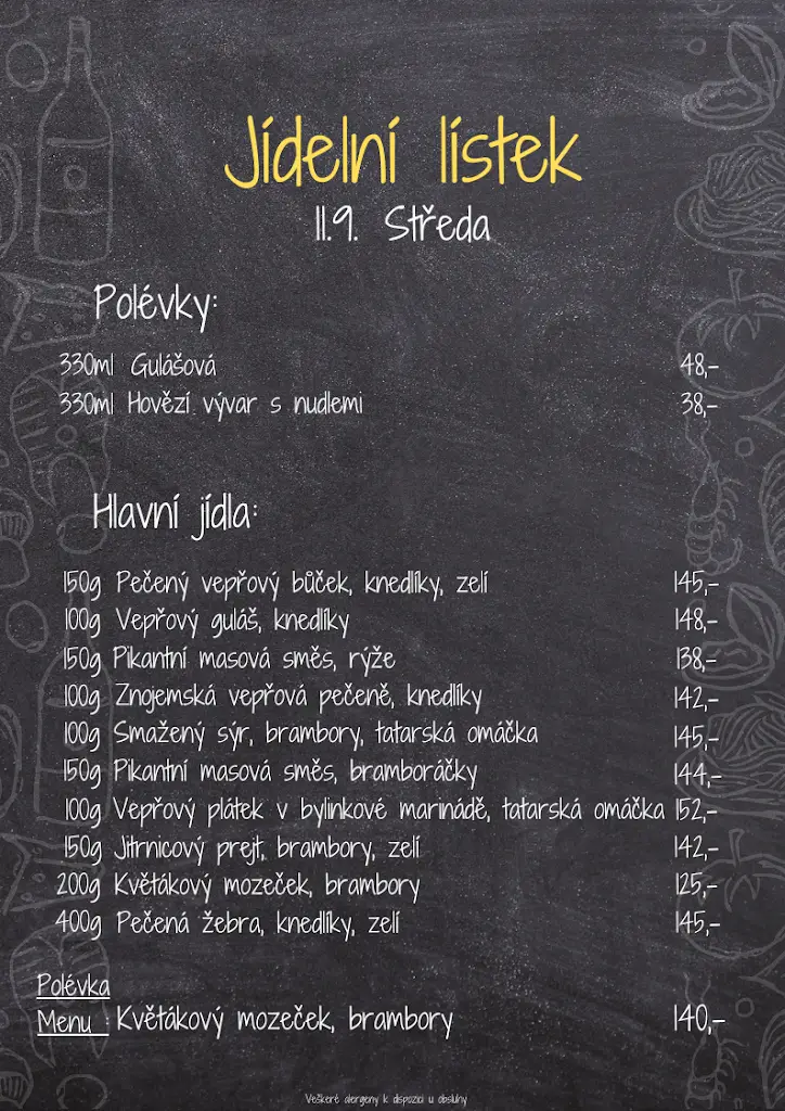 Menu_Restaurace U Trunečků_Nové Město nad Metují_image_2