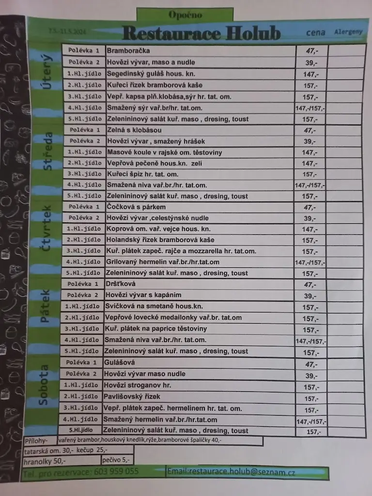 Menu_Restaurace Holub_Opočno_image_1