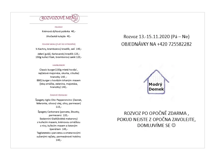 Menu_Modrý domek_Opočno_image_4