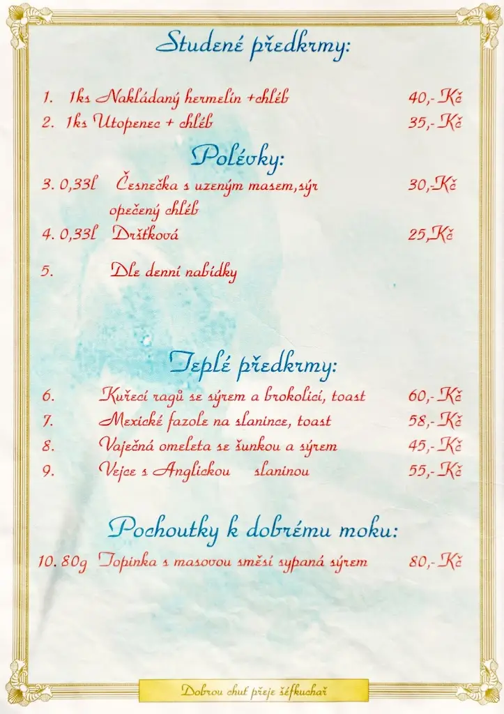 Menu_Restaurace U Maxe_Ostroměř_image_1