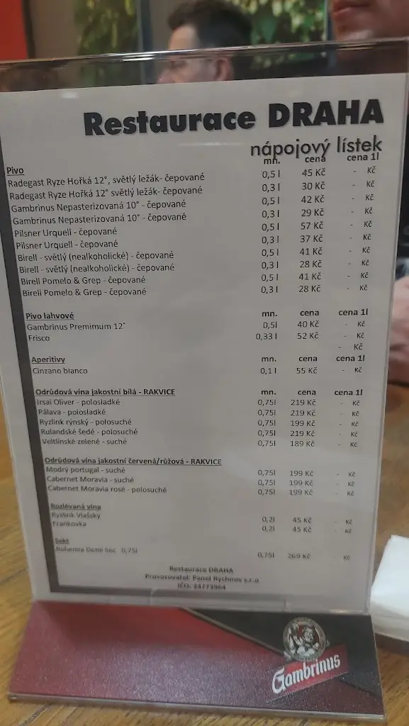 Menu_Restaurace Draha (Panel Rychnov s.r.o.)_Okres Rychnov nad Kněžnou_immagine_1