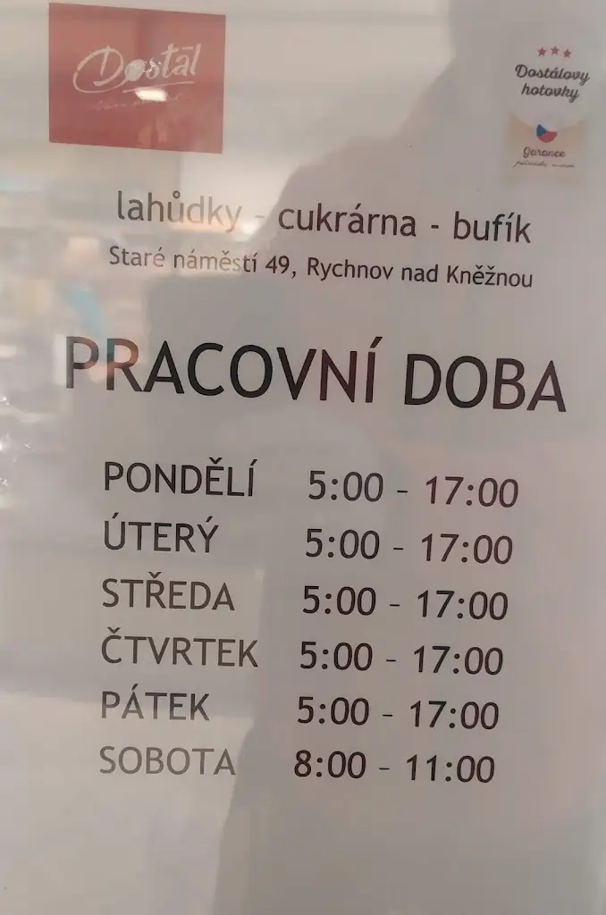 Menu_Cukrárna-Lahudky-Bufík Dostál Rychnov nad Kněžnou_Okres Rychnov nad Kněžnou_image_1