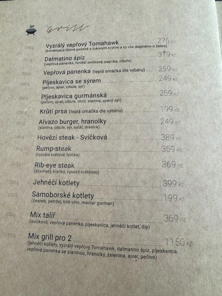 Menu_Alvazo Grill & Restaurant_Okres Trutnov_image_1