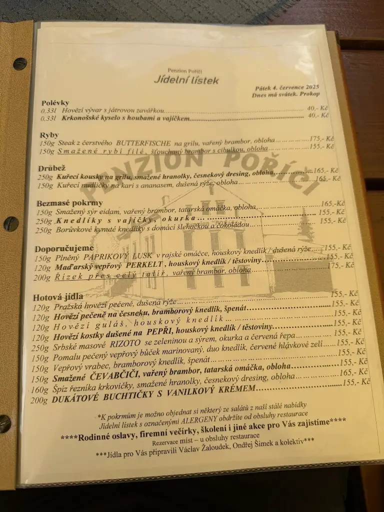 Menu_Restaurace Poříčí_Okres Trutnov_image_2