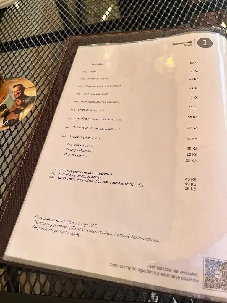 Menu_Restaurace Jednička Trutnov_Okres Trutnov_image_4