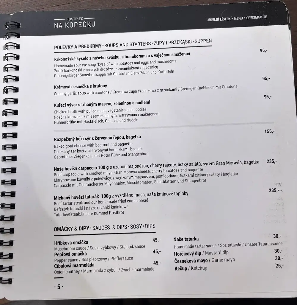 Menu_Hostinec Na Kopečku_Okres Trutnov_image_2