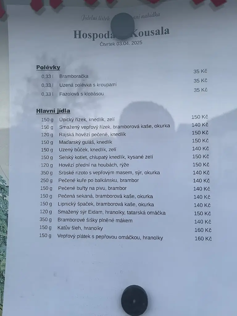 Menu_Hospoda U Kousala_Okres Trutnov_image_3