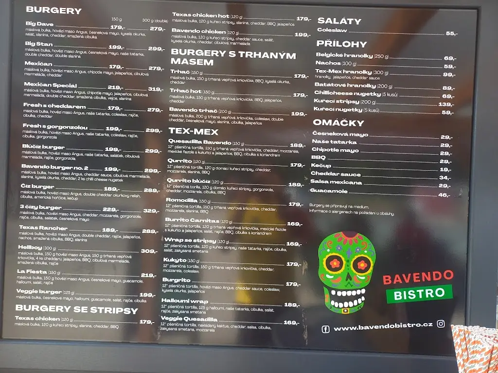 Menu_Bavendo Bistro_Okres Trutnov_immagine_3