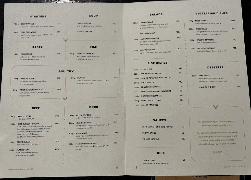 Menu_Restaurace Pohoda_Okres Trutnov_image_2