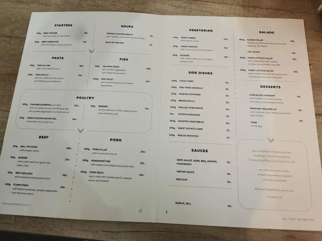 Menu_Restaurace Pohoda_Okres Trutnov_image_4