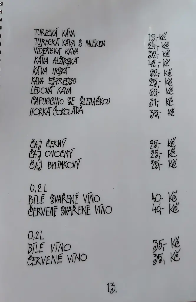 Menu_Restaurace pension Korálek_Okres Trutnov_image_4