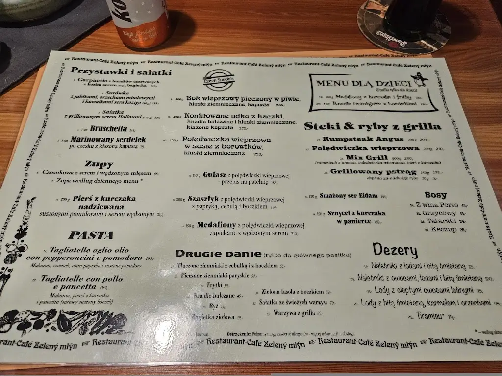 Menu_Restaurace-Caf3 Zelený Mlýn_Okres Trutnov_image_4