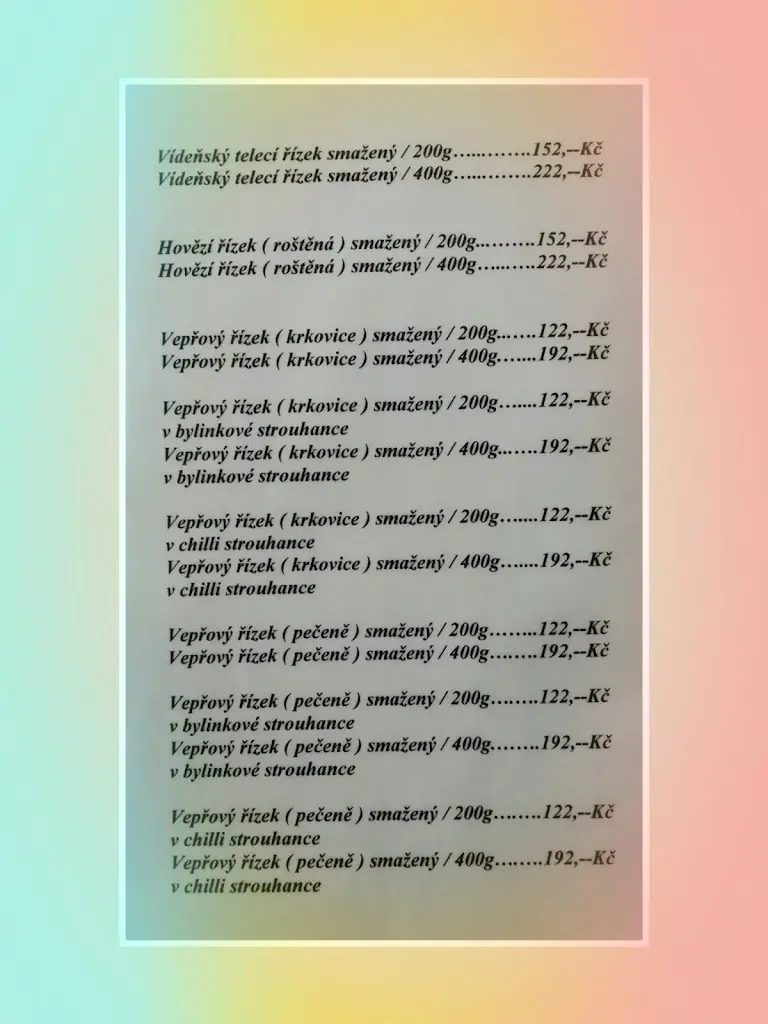 Menu_Česká hospoda_Okres Trutnov_immagine_2