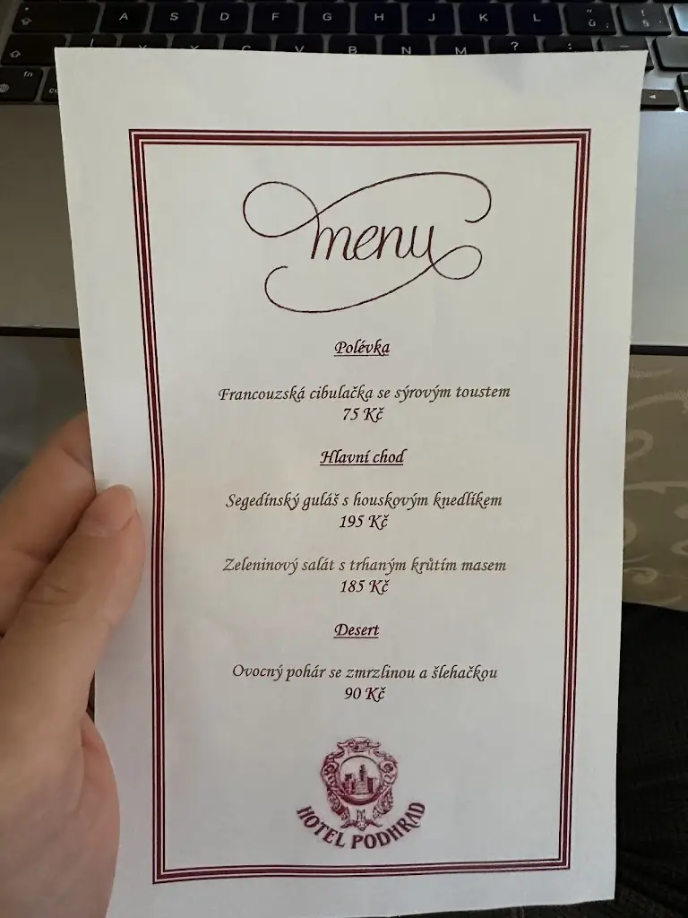 Menu_Restaurace Podhrad_Hluboká nad Vltavou_image_1