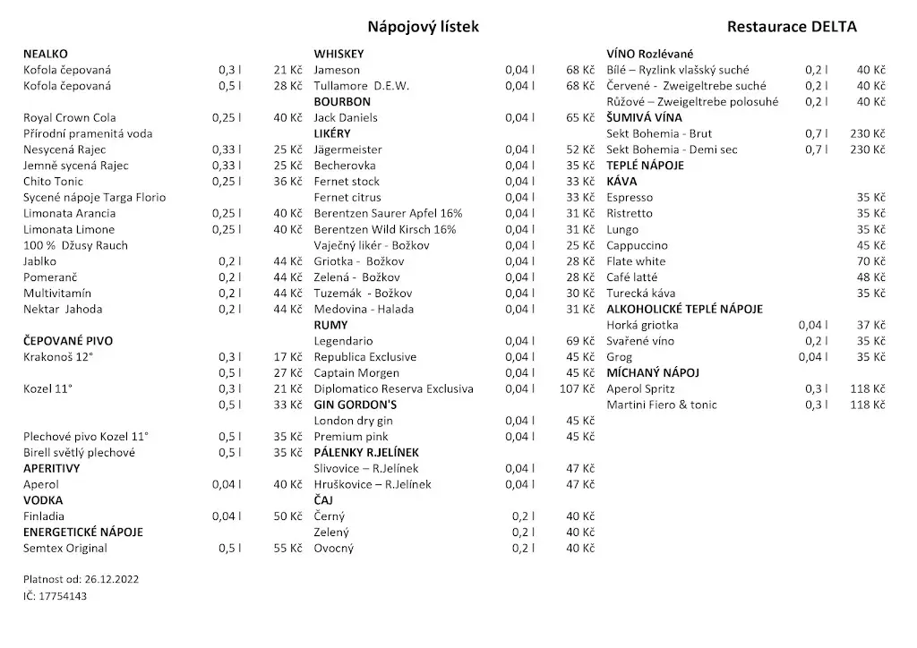 Menu_Restaurace Delta Trutnov_Okres Trutnov_image_3