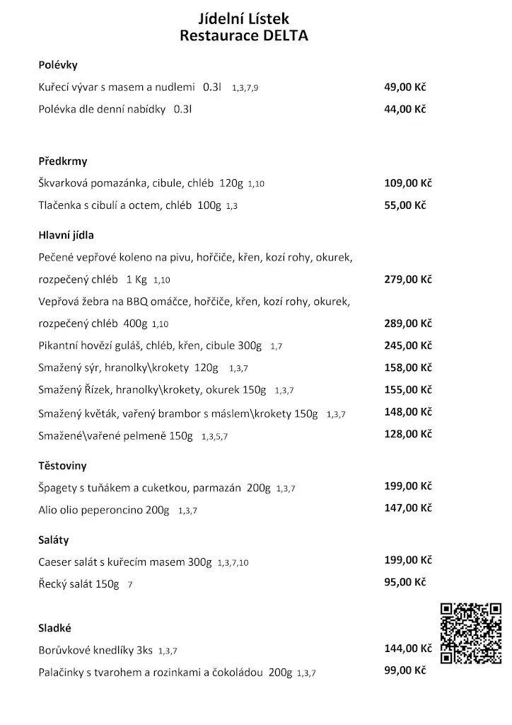 Menu_Restaurace Delta Trutnov_Okres Trutnov_image_4