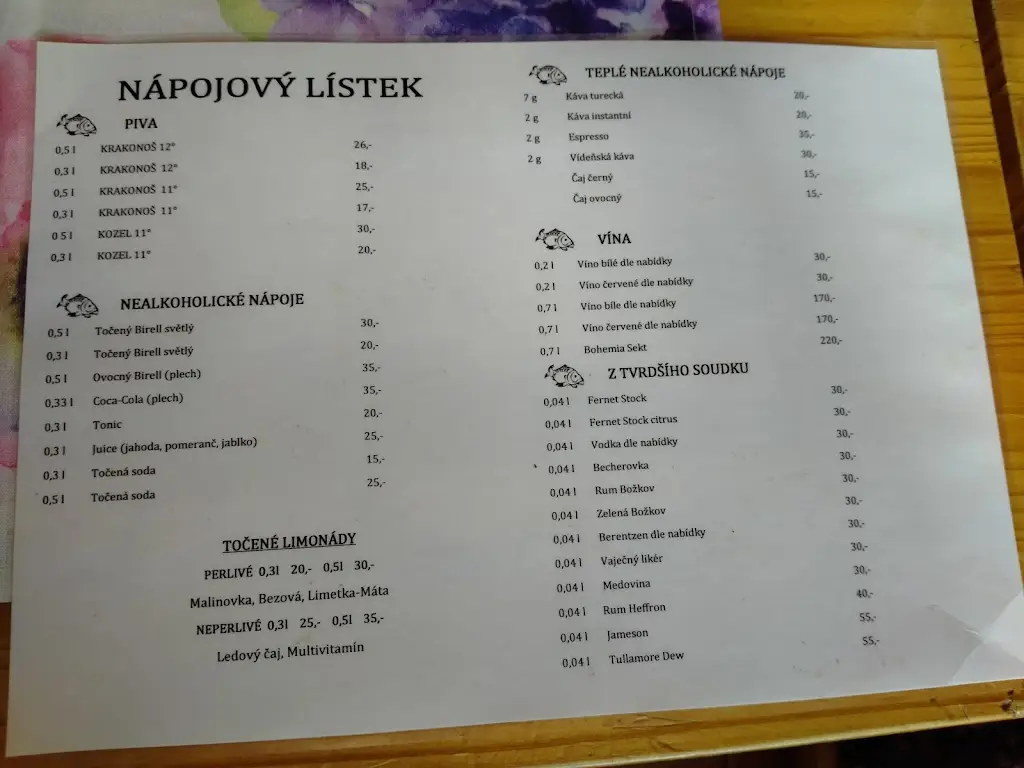 Menu_Rybářská bašta Severka_Okres Trutnov_image_3