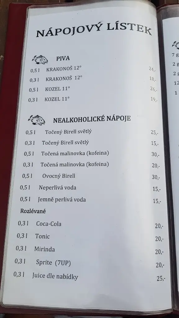Menu_Rybářská bašta Severka_Okres Trutnov_image_4