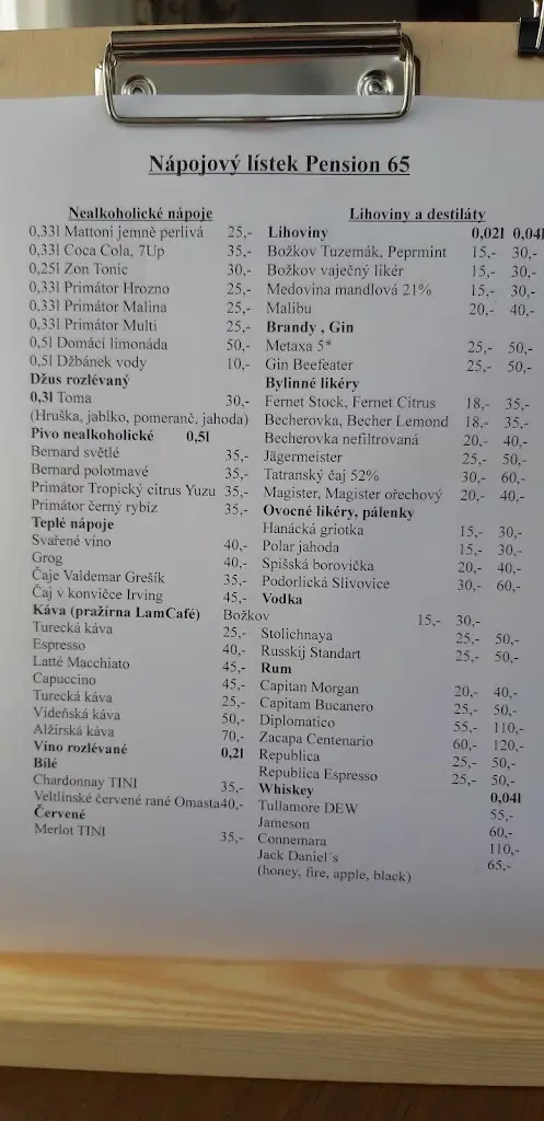 Menu_Pension 65 s Restaurací_Police nad Metují_image_2