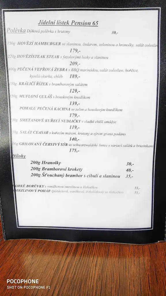Menu_Pension 65 s Restaurací_Police nad Metují_image_4