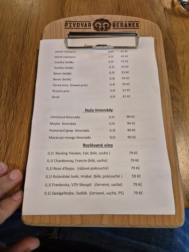 Menu_Pivovar Beránek_Stěžery_image_4