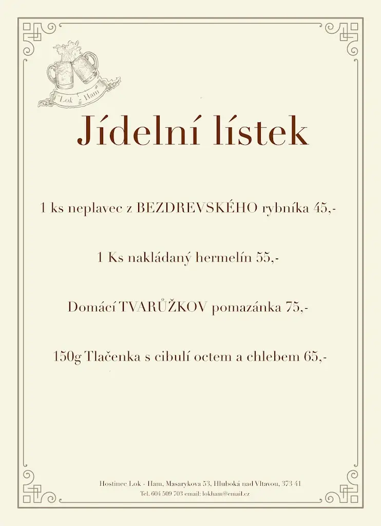 Menu_Hostinec Lok Ham_Hluboká nad Vltavou_image_4