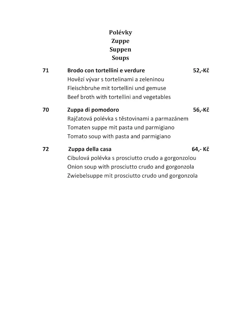 Menu_Felicita L´Originale u Hradce Králové_Třebechovice pod Orebem_image_1