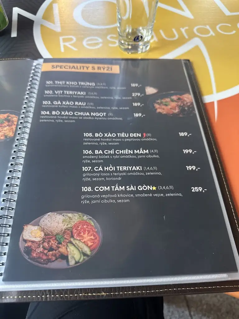 Menu_Nón Lá Restaurace Třebechovice_Třebechovice pod Orebem_image_2