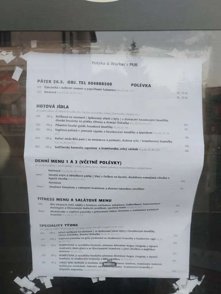 Menu_Kozlova Putyka_Týniště nad Orlicí_image_3